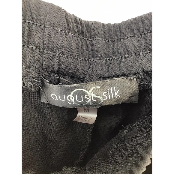 August Silk Elegant Black Cropped Jumpsuit - Picture 13 of 14